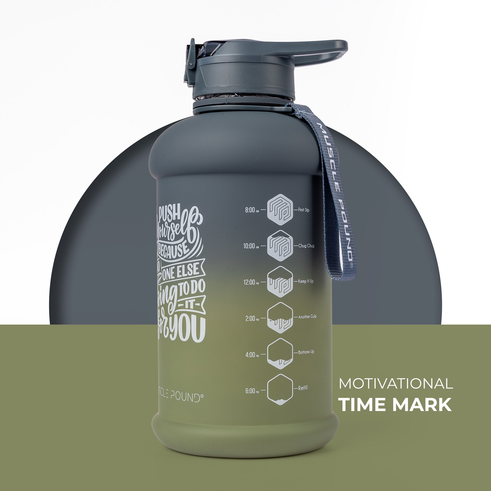 Half Gallon 75 Oz - ARMY - Gradient Army - MUSCLE POUND®