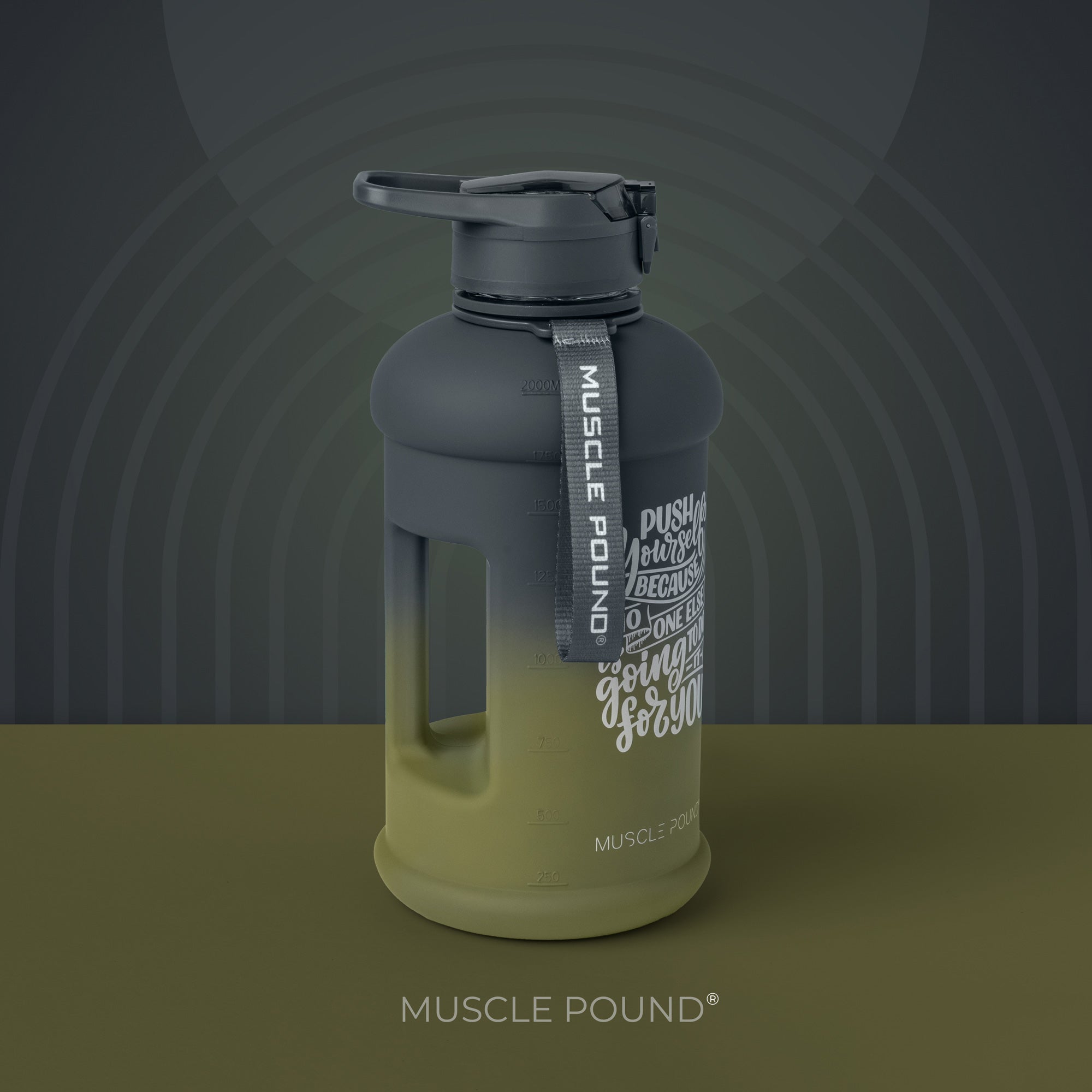 Half Gallon 75 Oz - ARMY - Gradient Army - MUSCLE POUND®