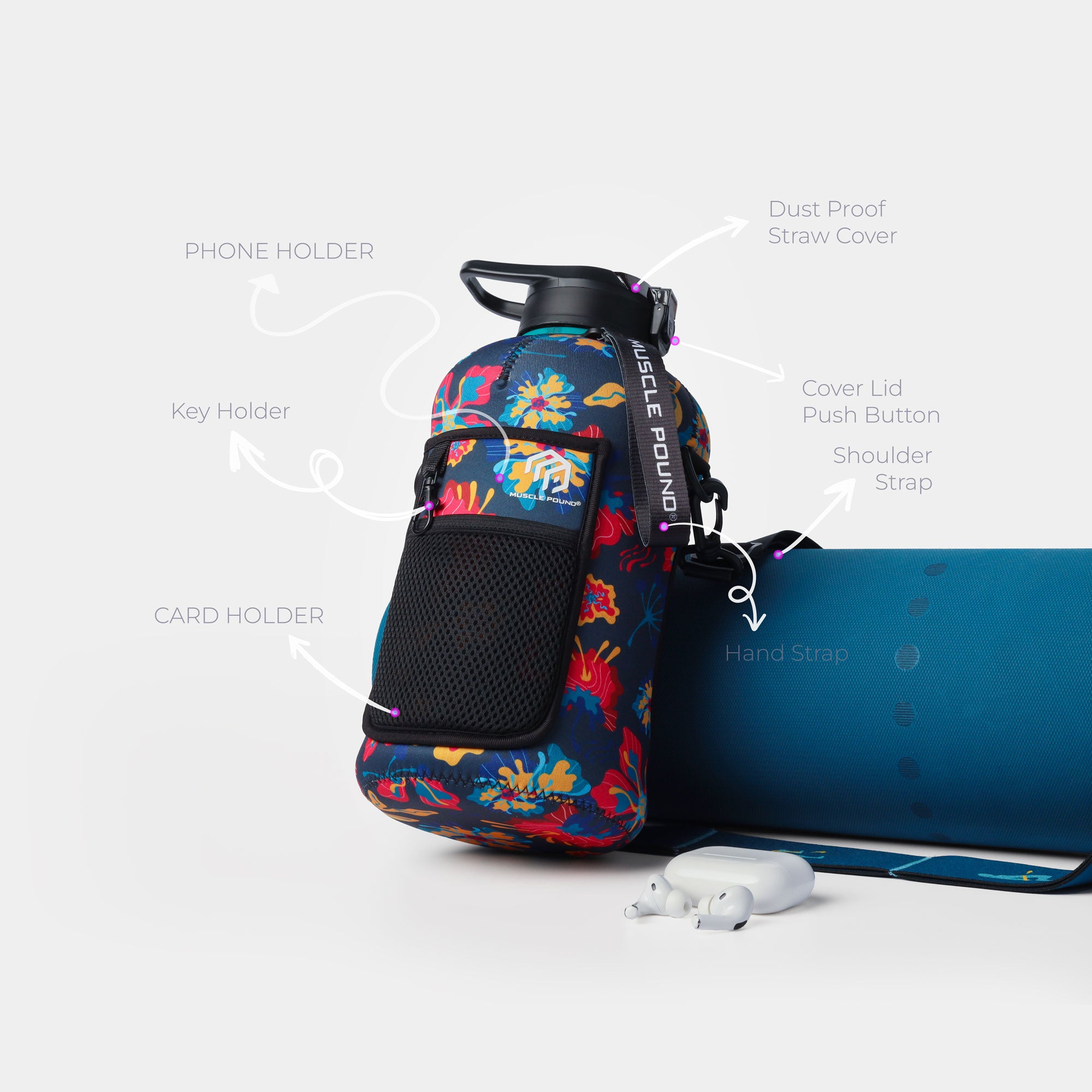 PRO JUG - FLORAL - MUSCLE POUND®