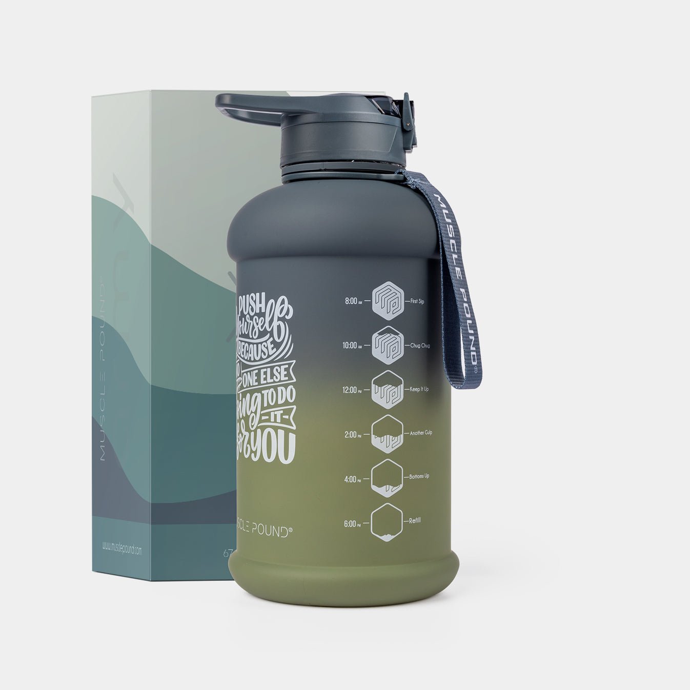 Half Gallon 75 Oz - ARMY - Gradient Army - MUSCLE POUND®