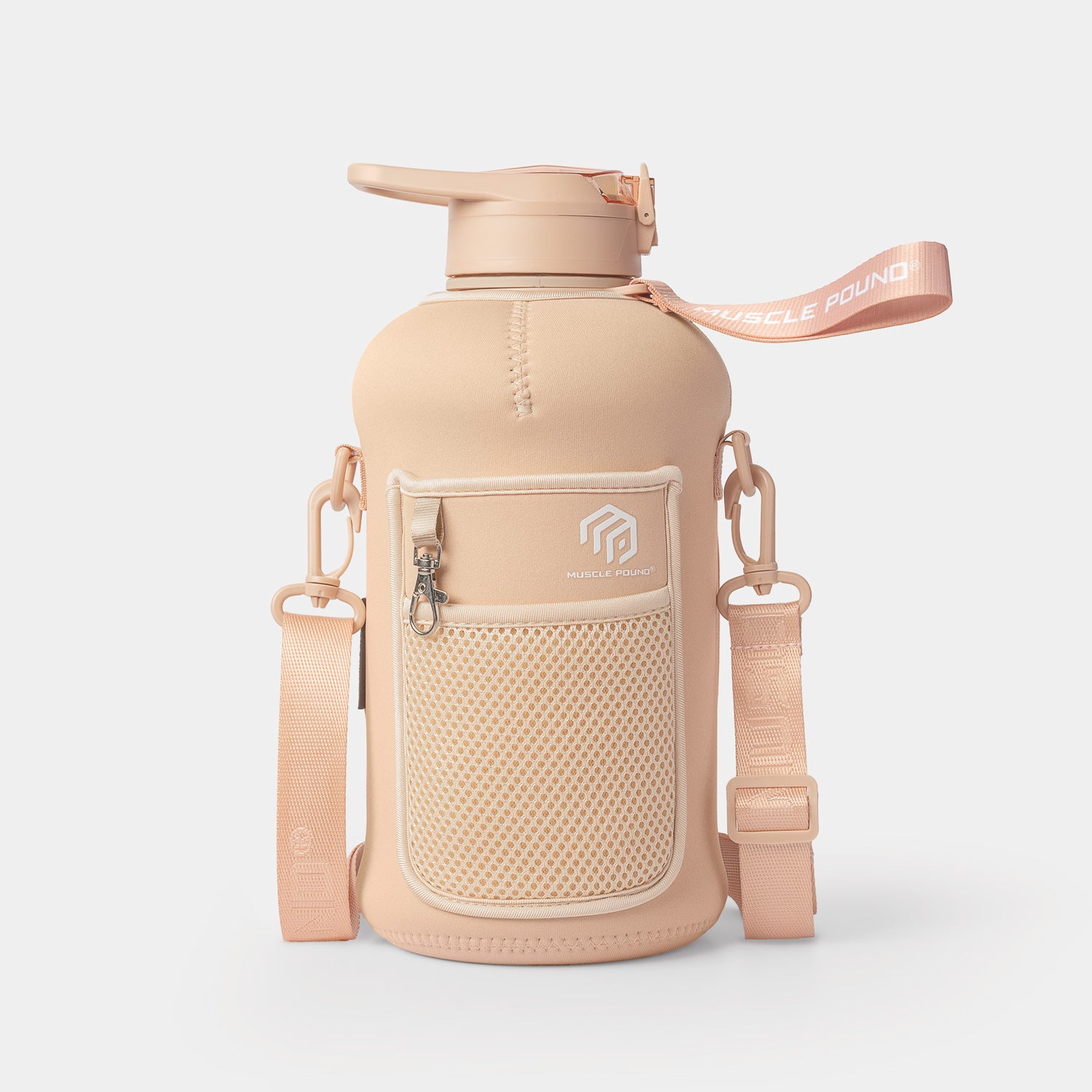 Front view of the Pro Jug in Coral color